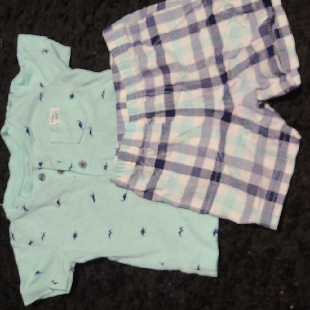 Carter's 9M Dino Mite short set Boys